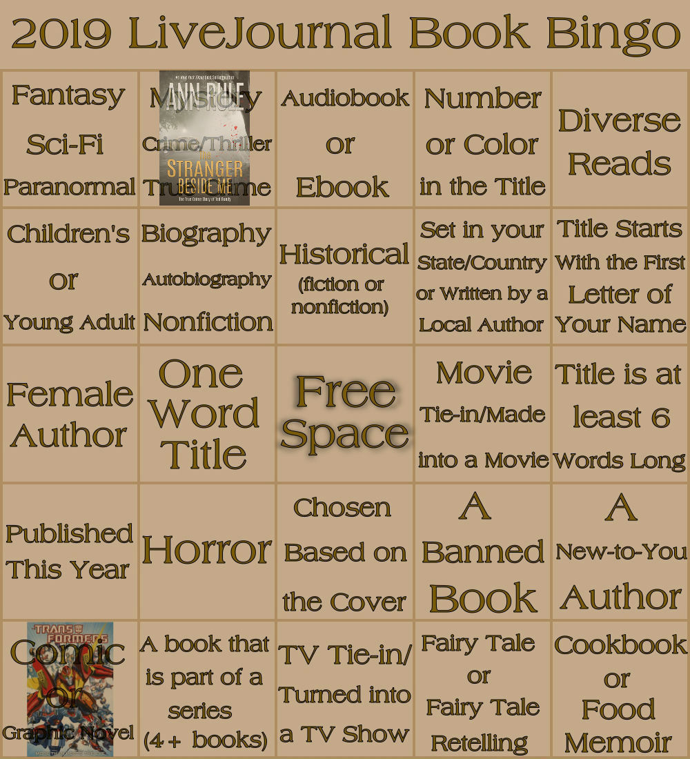 LJ Book Bingo Card - Updated